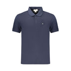 Blue Cotton Men's Polo Shirt