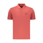 Red Cotton Men's Polo Shirt