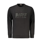 Black Cotton Men's Sweatshirt