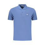 Blue Cotton Men's Polo Shirt