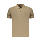 Brown Cotton Men's Polo Shirt