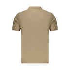Brown Cotton Men's Polo Shirt