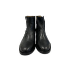 Black Leather Women Boot