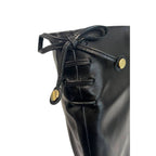 Black Leather Women Boot