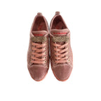 Pink Fabric Women Sneakers