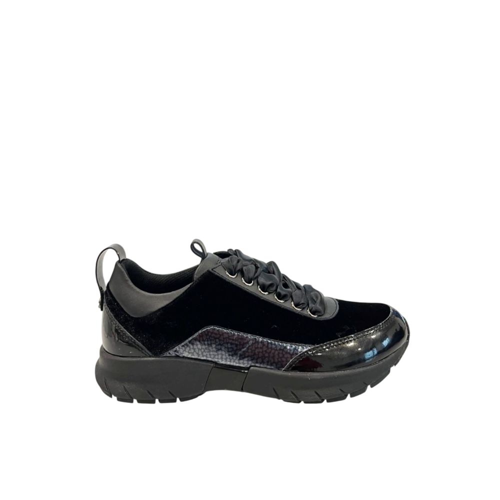 Black Fabric Women Sneaker