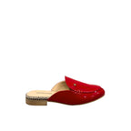 Red Leather Women Sandal