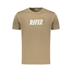 Brown Cotton Men's T-Shirt