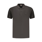 Black Cotton Men's Polo
