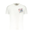 White Cotton Mens T-Shirt