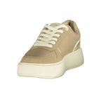 Beige Polyurethane Women's Sneaker