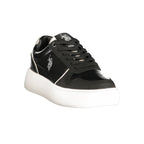 Black Polyurethane Women's Sneaker