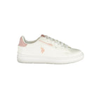 White Polyurethane Women's Sneaker