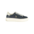 Blue Polyurethane Womens Sneaker