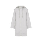Gray Elastane Coat