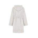 Gray Elastane Coat