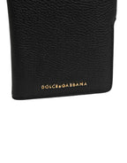 Case Flip Cover Black Calf Leather iPhone11 PRO Phone