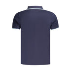 Blue Cotton Men's Polo Shirt