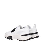 White Fabric Athletic Sneakers