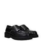 Black Leather Oxfords And Derbies