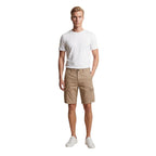Beige Cotton Bermuda Shorts