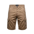 Beige Cotton Bermuda Shorts