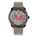 Gray Leather Dress Watch