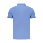 Blue Cotton Men's Polo Shirt