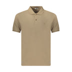 Brown Cotton Men's Polo Shirt