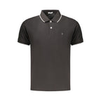 Black Cotton Men's Polo