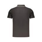 Black Cotton Men's Polo