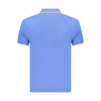Blue Cotton Men's Polo Shirt