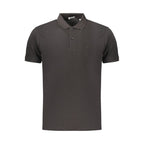 Black Cotton Men's Polo Shirt