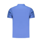 Blue Cotton Men's Polo Shirt