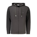 Black Cotton Mens Sweatshirt