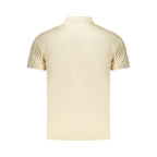 Beige Cotton Men Polo