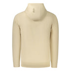 Beige Cotton Men Hoodie
