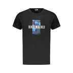 Black Cotton Men T-Shirt