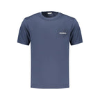 Blue Cotton Men's T-Shirt