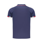 Blue Cotton Men's Polo Shirt