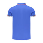 Blue Cotton Men's Polo Shirt