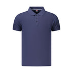 Blue Cotton Men's Polo Shirt