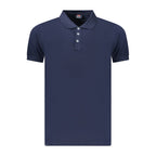 Blue Cotton Men's Polo