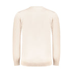 Beige Cotton Men's Sweater