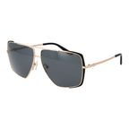 Rose Gold Metal Sunglasses
