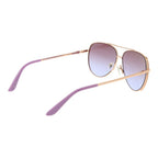 Rose Gold Metal Sunglasses