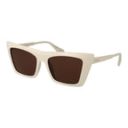 Beige Plastic Sunglasses