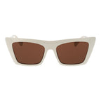 Beige Plastic Sunglasses