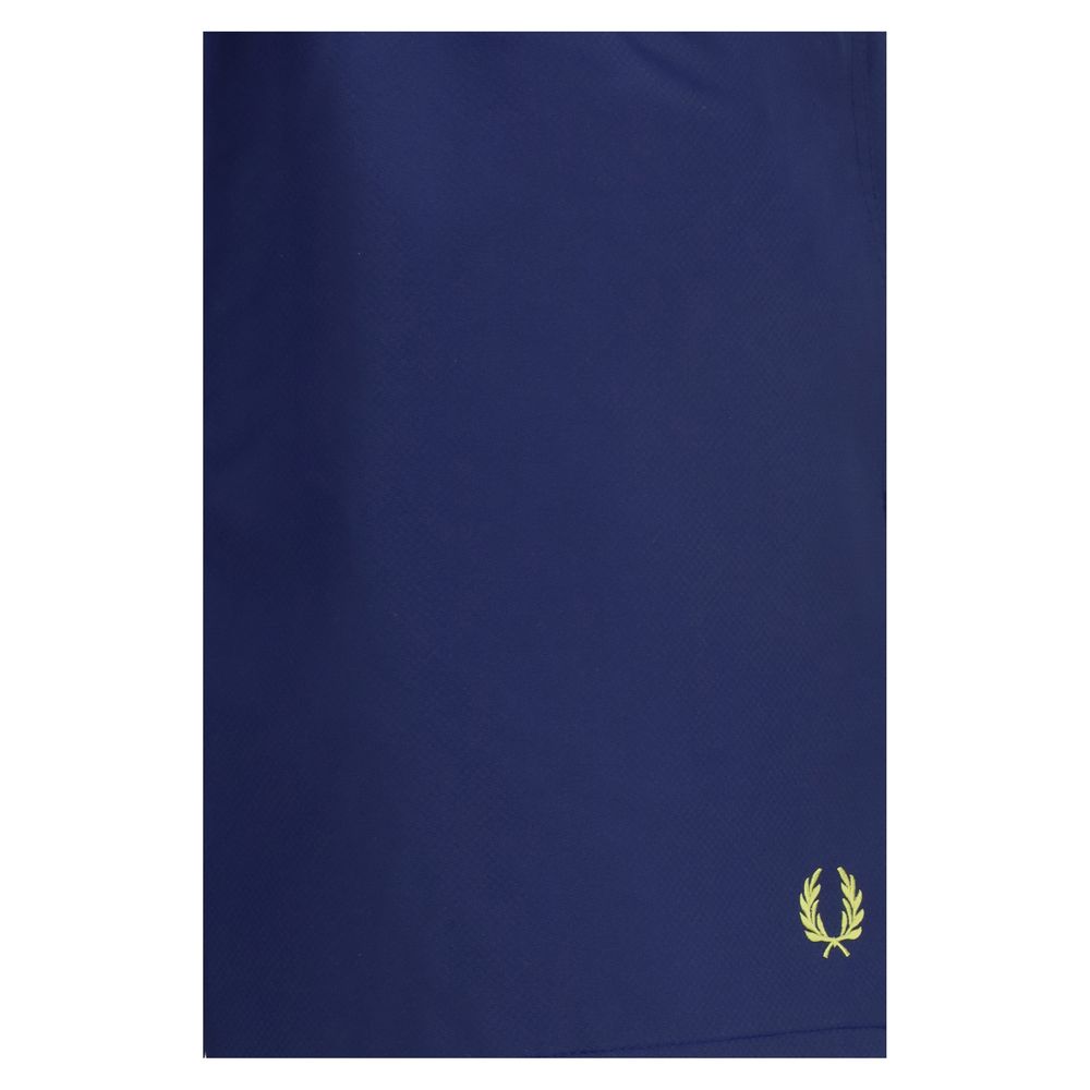Blue Recycled Polyester Shorts