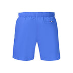 Blue Polyester Men's Shorts
